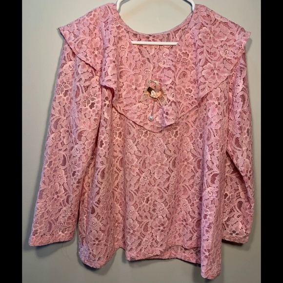 Pink Blouse designed at home - Picture 1 of 3